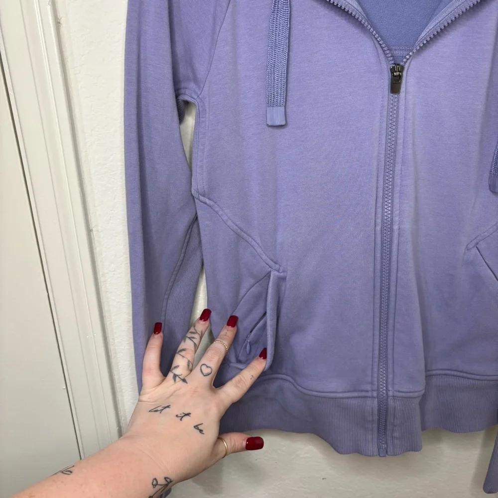 Athleta Lavender Zip-Up Hoodie size XS - Picture 3 of 11
